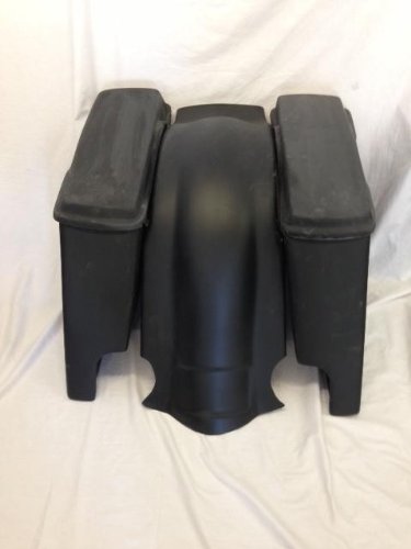 Exotic Body Parts - Harley Davidson Extended Stretched Saddlebags + Lids & Cut Fender - Exotic Body Parts Fenders Exotic Body Parts EPB0162