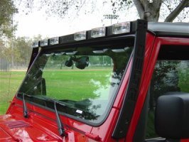 Delta Lights (01-9570-ABX) Aluminum SkyBar with 6 Xenon Driving Lights for Jeep JK - Black Performance Parts & Accessories Delta 01-9570-ABX