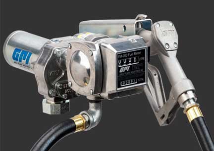 GPI M-150S-MU/FM-200-L6N 12-Volt DC Fuel System with Manual Unleaded Nozzle-Liters - 110610-12 Electric Fuel Pumps GPI 110610-12