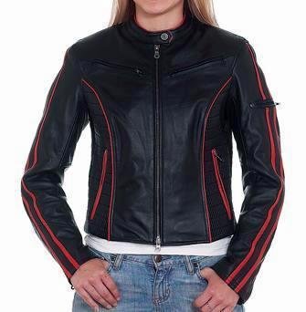 Womens Motorcycle Jackets, Women's Leather Motorcycle Jacket, Black with Orange Stripes, Front & Back Air vents, Insulated Zip Out Liner, Size : 3XL, XXX-Large, 16 to 18 Jackets & Vests Billy's Biker Gear LJ235-3XL
