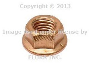 12 X BMW Genuine 8mm Copper Lock Nuts Exhaust Manifold for 135i 318i 318is 318ti 320i 323i 325e 325i 325is 325ix 328i 335d 335i 335is 335xi 524td 525i 528e 528i 530i 533i 535i 540i 735i 735iL 740i 740iL 750iL 840Ci 840i 850Ci 850CSi M3 M3 3.2 M5 3.6 M6 X1 35iX Z4 35i 35is Lug Nuts BMW BMW07620549