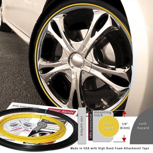 Wheel Bands (WBRBYL) Wheel Band Kit with Yellow Insert, Black Thrust Washers Wheel Bands WBRBYL