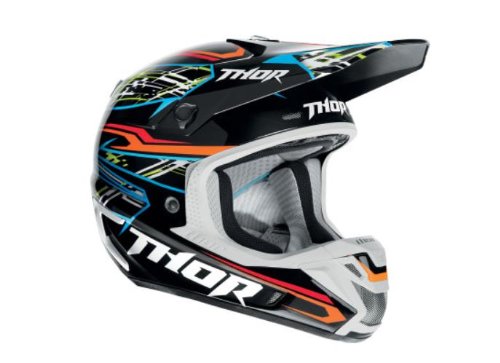 Thor Verge Boxed Helmet , Helmet Type: Offroad Helmets, Helmet Category: Offroad, Gender: Mens/Unisex, Primary Color: Black, Size: Lg, Distinct Name: Black 0110-3323 Helmets Thor 0110-3323
