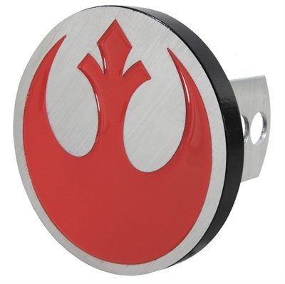 Star Wars Rebel Alliance Logo Solid Metal Hitch Plug Receiver Cover Hitch Covers Plasticolor 2279R01