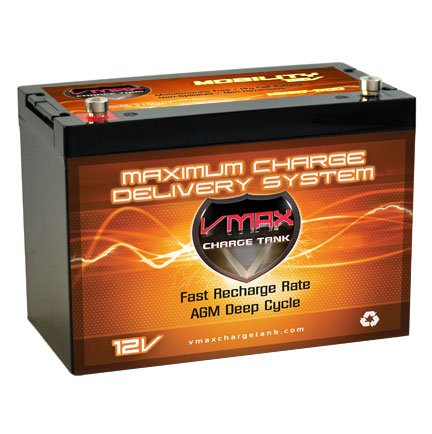 VMAXMB127 AGM Group 27 Deep Cycle Battery Replacement for 21st Century Bounder Plus Patriot 12V 100Ah Wheelchair Battery Batteries VMAX Wheelchair VMAXMB127