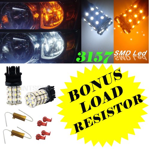 Turn Signal Bulbs IG Tuning IGT-3157-60LED-WY-W/RESISTOR