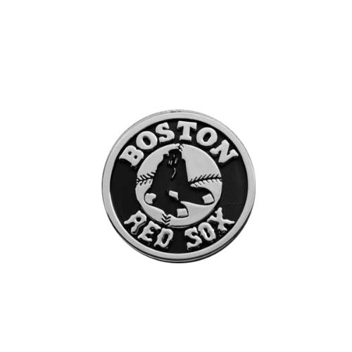 Adhesive-Backed 3D Plastic Chrome-Finish Emblem in MLB Team Logo Design - Boston Red Sox Tail Lights Team ProMark MB11CBREDSOZ