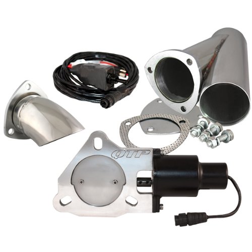 QTP QTEC30CPSK1 3 Electric Exhaust Valve Stainless Cutout & Turn Down Flanges QUICK TIME PERFORMANCE QTEC30CPS-K1