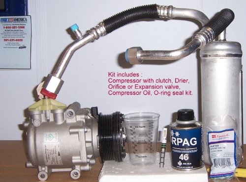 NEW COMPRESSOR KIT FITS HONDA CR-V CRV 2002 2003 2004 2005 2006 COMES WITH COMPRESSOR OIL, O-RING KITS, EXPANSION VALVE AND DESICCANT BAG. PLEASE PROVIDE VEHICLE INFORMATION WHEN ORDERING Compressors UNIVERSAL AIR CONDITIONING CO10663AC