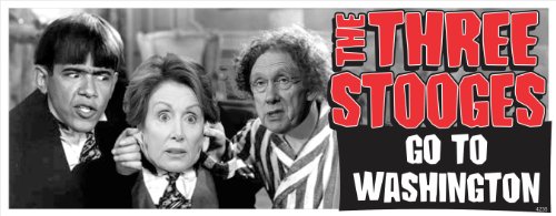 3 Stooges - Obama, Pelosi, Reid - Anti Obama Political Bumper Sticker Bumper Stickers, Decals & Magnets 4235