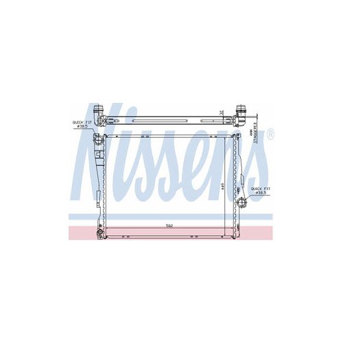 Nissens North America 60782A Radiator Radiators Nissens 60782A