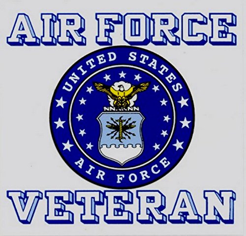 Air Force Veteran with Classic Crest Decal Sticker Bumper Stickers, Decals & Magnets Mitchell Proffitt