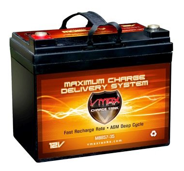 VMAX857 AGM Deep Cycle Group U1 Battery Replacement for Burke Mobility Leisure Lift U1 12V 35Ah Wheelchair Battery Batteries VMAX Wheelchair VMAX857