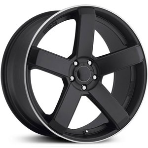 Dropstars 644B 22 Black Wheel / Rim 5x4.5 & 5x120 with a 42mm Offset and a 74.1 Hub Bore. Partnumber 644B-2215742 Car Dropstars 644B-2215742
