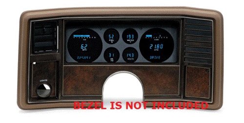 81-88 Monte Carlo/El Camino Six Gauge VFD Instrument System w/Blue and Teal Lenses Multi Gauges Dakota Digital VFD3-81C-MC-Z