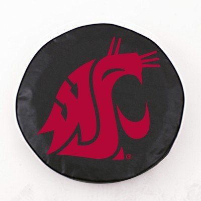 Holland Bar Stool TCOWashStBK 21.5 x 8 Washington State University Tire Cover, Black Cleaners Holland Bar Stool TCOWashStBK