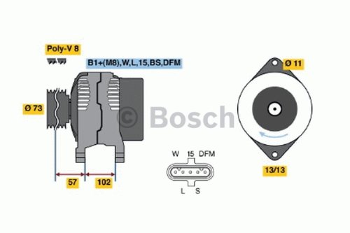 Alternators Bosch 0124655021