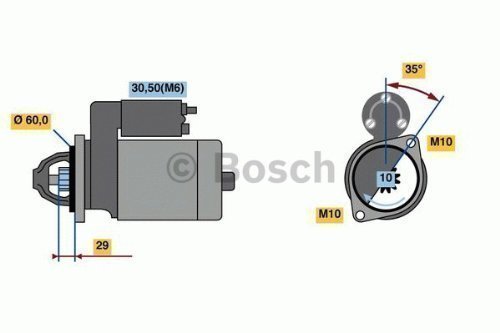 Bosch 0001115051 New Starter Starters Bosch 0001115051