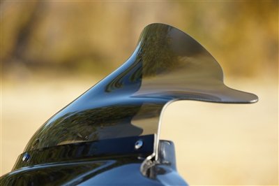 10 Stealth Medium Tint Windshield for 1996-2013 Harley Davidson FLHT/FLHTC/FLHTCU & 2006-2013 FLHX Windshields & Accessories Long Ride Shields MT10S