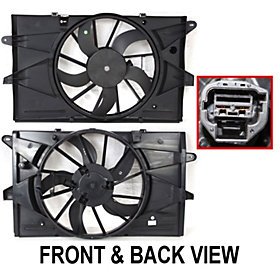 FORD TAURUS 08-09 RADIATOR FAN SHROUD ASSEMBLY, w/o Controller Radiators TLN Auto Parts REPF160905