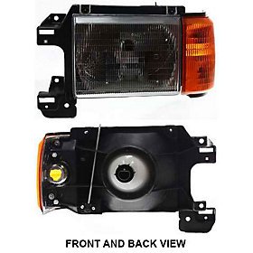 FORD F-SERIES PICKUP 87-91 HEAD LAMP LH, Assembly, w/ Side Lamp, w/o Trim Headlight Bulbs TLN Auto Parts 20-1571-00