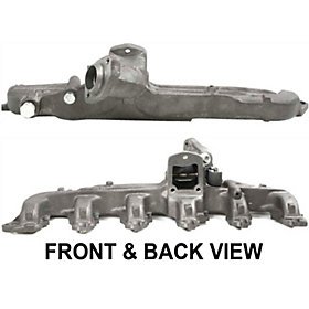FORD BRONCO 80-86 EXHAUST MANIFOLD, Cast iron construction; w/ wrap around heat Manifolds TLN Auto Parts F960707