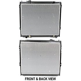 TOYOTA TACOMA 95-04 RADIATOR, 3.4L; 206c.i. 1-Row, 20.62 x 25.5 x 1 in. core Condensers TLN Auto Parts P1774