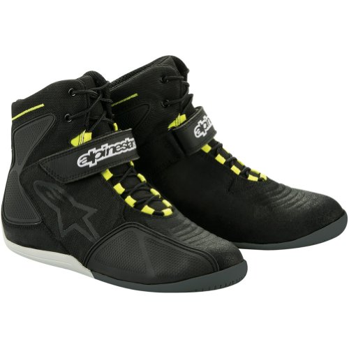 Alpinestars Fastback Men's Waterproof On-Road Motorcycle Shoes - Black/Yellow / Size 12 Boots Alpinestars 3405-0535-PU-AMA