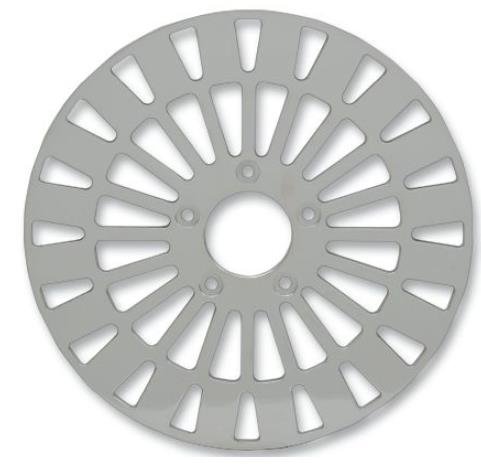 Drag Specialties Polished Stainless Steel Klassic Brake Rotor KS-RR-00-NW Pads Drag Specialties KS-RR-00-NW