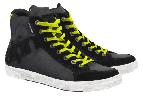 Alpinestars Joey Waterproof Shoes , Distinct Name: Black/Flourescent Yellow, Gender: Mens/Unisex, Primary Color: Black, Size: 9 2612013-155-9 Boots Alpinestars 26120131559