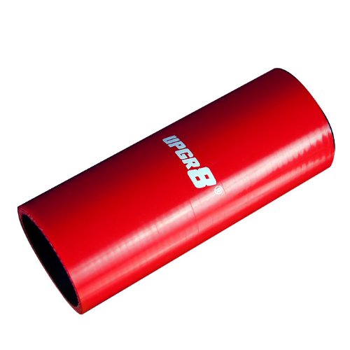 Upgr8 U8906-51-02 Universal 4-Ply 2.0'' High Performance Red Straight Coupler Silicone Hose 152mm Length Vacuum UPGR8 U8906-51-02