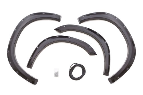 Lund RX202S Elite Series Black Rivet Style Standard Front and Rear Fender Flare - 4 Piece Fender Flares Lund RX202S