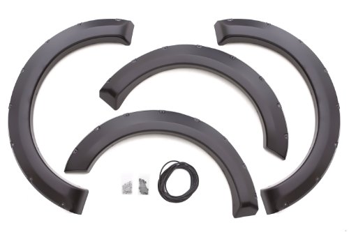 Lund RX314S Elite Series Black Rivet Style Standard Front and Rear Fender Flare - 4 Piece Fender Flares Lund RX314S