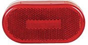 1 RED Camper Trailer Rv Light 6 LED 2 X 4 Surface Mount Clearance Marker Reflectors Optronics MCL31RB