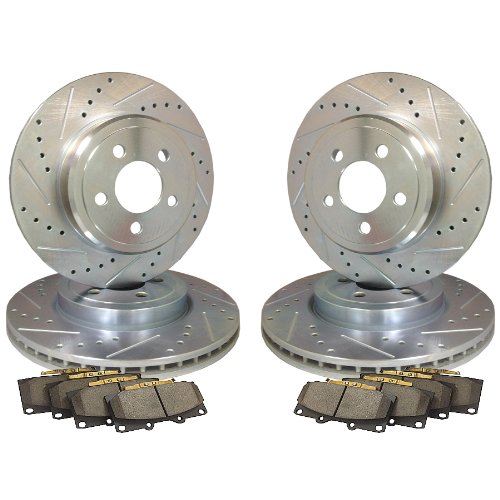 Emil Performance Emil4Dsp802 Cross Drilled And Slotted Brake Rotors Ford Windstar Rotors EMIL Performance EMIL4DSP802