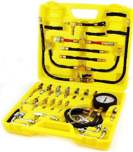 XtremepowerUS Pro Deluxe Manometer 0-140 psi Fuel Injection Pressure Tester Gauge Kit System Fuel Pressure Testers XtremepowerUS