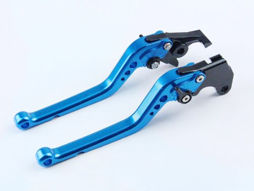 Blue CNC 6 Position Long Brake Clutch Lever for YAMAHA XJ6 DIVERSION ABS 2009 2010 Clutch Yonglong LBP103