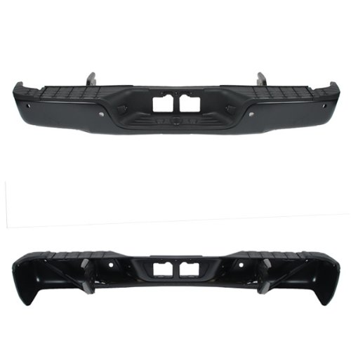 CarPartsDepot, Rear Step Bumper Steel Bar Replacement Pad w/Sensor Holes, 364-44222-20-BK TO1103118 521510C070-PFM Bumpers CarPartsDepot 364-44222-20-BK