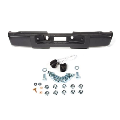 CarPartsDepot 364-15275-20-BK Rear Step Bumper Bar W/ Pad Dual black No Sensor GM1103169 Bumpers CarPartsDepot 364-15275-20-BK