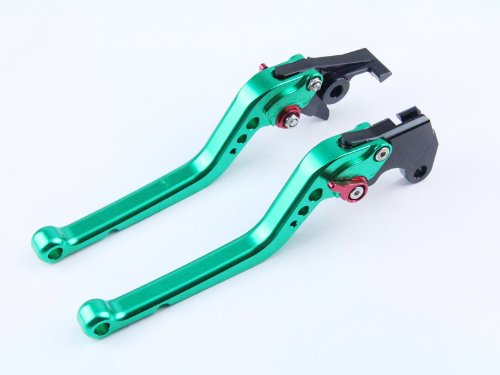 Green CNC 6 Position Long Brake Clutch Lever for TRIUMPH Tiger 1050/ABS 2007 2008 2009 2010 Clutch Yonglong LKP168