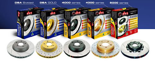 DBA 91-93 Eclipse AWD w/ ABS Front Slotted Street Series Rotors (Pair) Rotors dba 411BS-PR