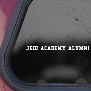 Jedi Academy White Sticker Decal Star Wars Luke Die-cut White Sticker Decal Decals supernomu 5055591230409
