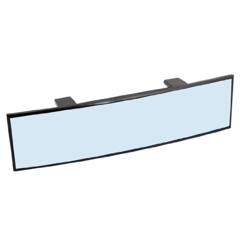 Universal 70x300mm Anti-Glare Blue Tint Curve Clip On Rear View Mirror Exterior Mirrors Amico s13061500am1314