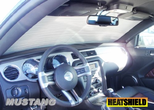 Sunshade for Ford Mustang Coupe and Convertible 2010 2011 2012 2013 2014 Heatshield Windshield Custom-fit Sunshade Sunshades HeatShield 1213-Mustang