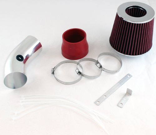 1995 1996 1997 1998 1999 2000 2001 2002 2003 2004 2005 Chevrolet Monte Carlo 3.1L / 3.4L / 3.8L, 2000 2001 2002 2003 2004 2005 Impala 3.8L Short Ram Air Intake System with Filter - Red Air Intake Instyleparts ISP-SI-CH-04RD