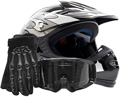 Helmets Typhoon Helmets KYB07SIL394BLKCOM