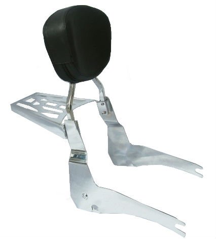 Detachable Sissybar with Backrest and Luggage Rack for Suzuki 2005-2012 C50/M50 Blvd & 2001-2004 VL800 Intruder/Volusia Models Luggage Racks Cavalry Empire 550406