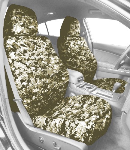 CalTrend Front Row Sport Bucket Custom Fit Seat Cover for Select Nissan 370Z Models - Camouflage (Forest) Accessories CalTrend NS142-98KF