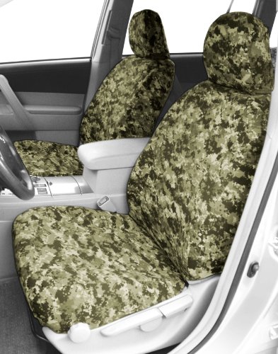 CalTrend Front Row Bucket Custom Fit Seat Cover for Select Nissan Frontier Models - Camouflage (Forest) Accessories CalTrend NS210-98KF