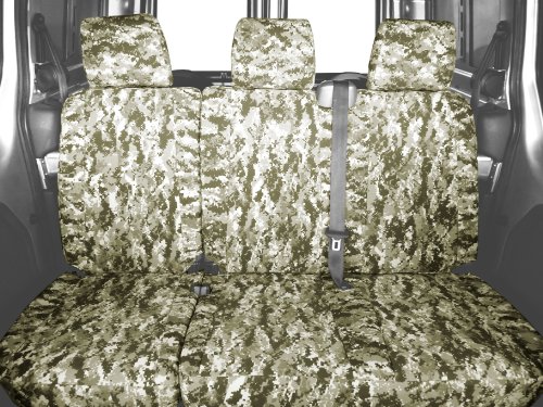 CalTrend Rear Row 60/40 Split Bench Custom Fit Seat Cover for Select Nissan Murano Models - Camouflage (Forest) Accessories CalTrend NS323-98KF